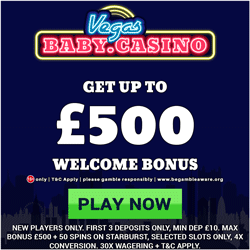 Vegas Baby Casino Starburst Slot Free Spins
