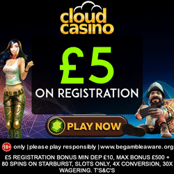 Cloud Casino £5 No Deposit