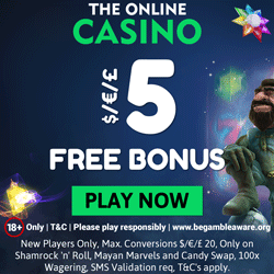The Online Casino no deposit bonus