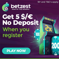 Betzest casino €/$5 no deposit bonus