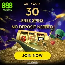888Casino 30 Free Spins No Deposit