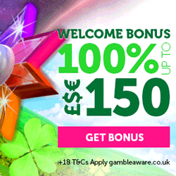 Casino Luck £150 first deposit bonus plus 150 extra spins  on starburst slot