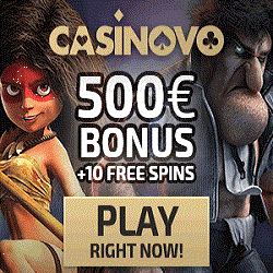 Casinovo Casino 10 free spins on Starburst Slot