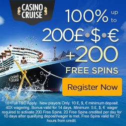 Casino Cruise welcome offer