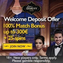 Grand Ivy casino welcome bonus