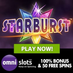 Omni Slots Casino 50 Free Spins on first deposit