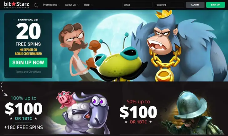 BitStarz Casino homepage