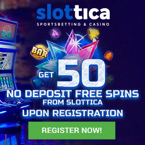 Slottica Casino 50 free spins no deposit on starburst slot