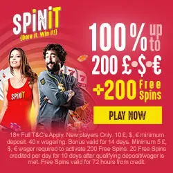 Spinit Casino welcome offer