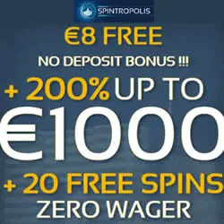 Spintropolis Casino €8 Free No Deposit